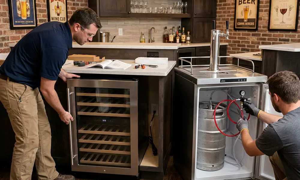 Wine Cooler and Kegerator Installation in Camp Pendleton, CA
